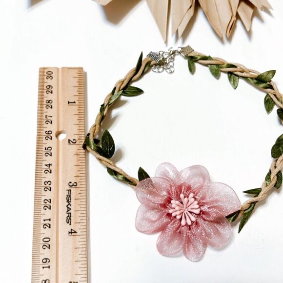 Flower choker #634  - Picture 5 of 6